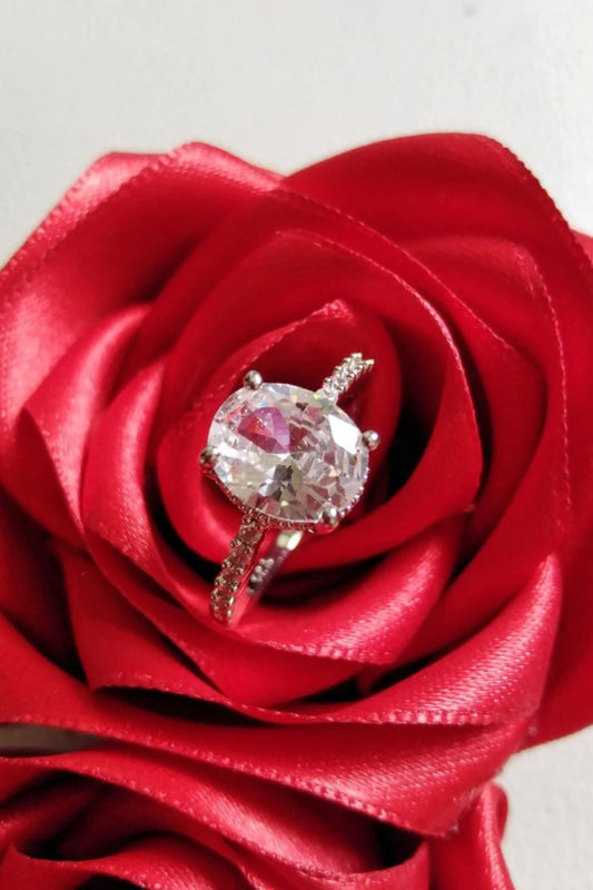 925 Sterling Silver Cocktail Ring - Statement CZ Diamond Ring for Women - Style Queenz