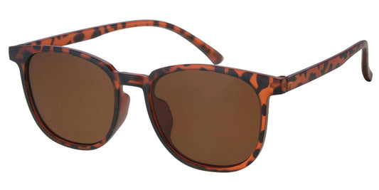 Sunglasses with a leopard print frame on a white background