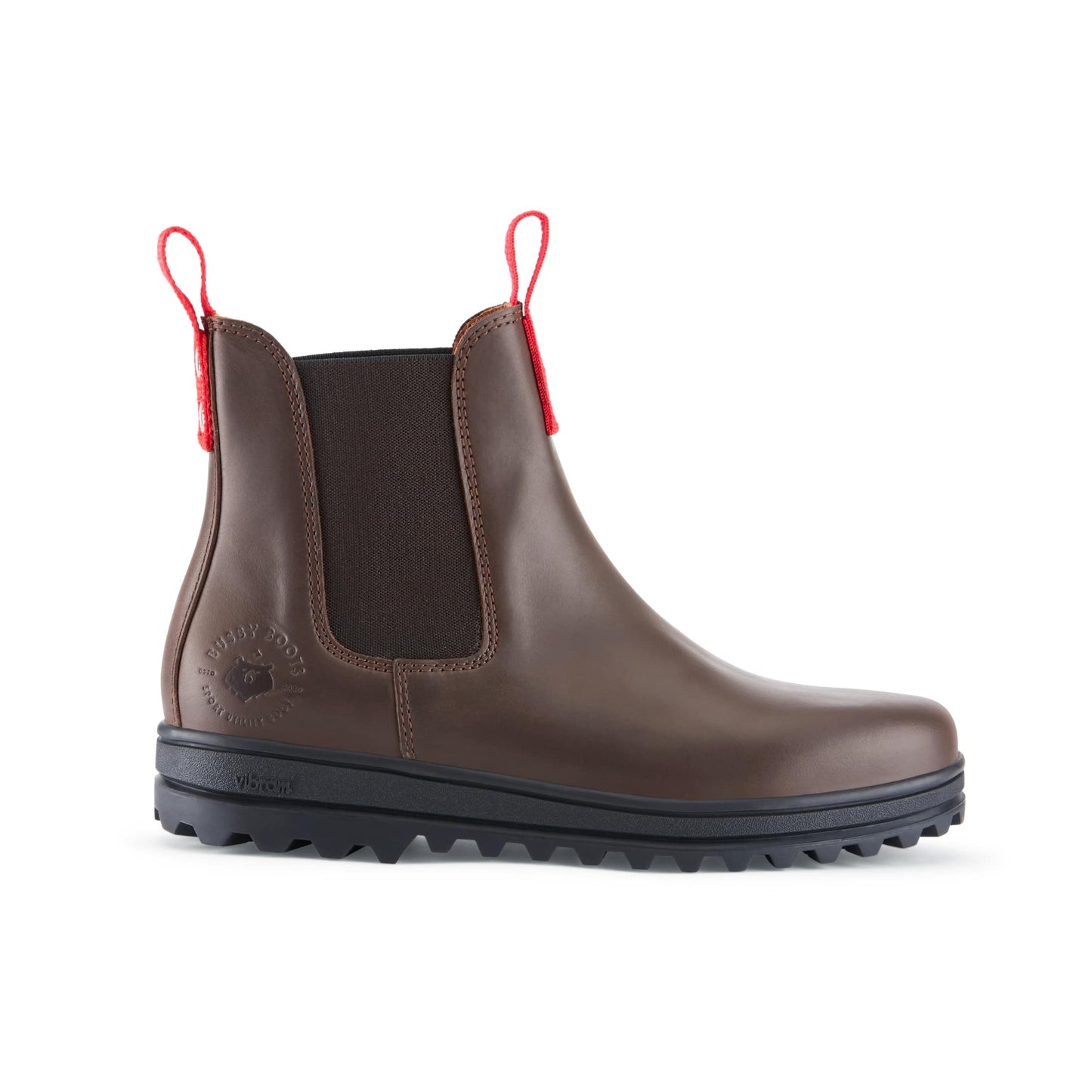 Women's Brown Leather Winter Chelsea Boots