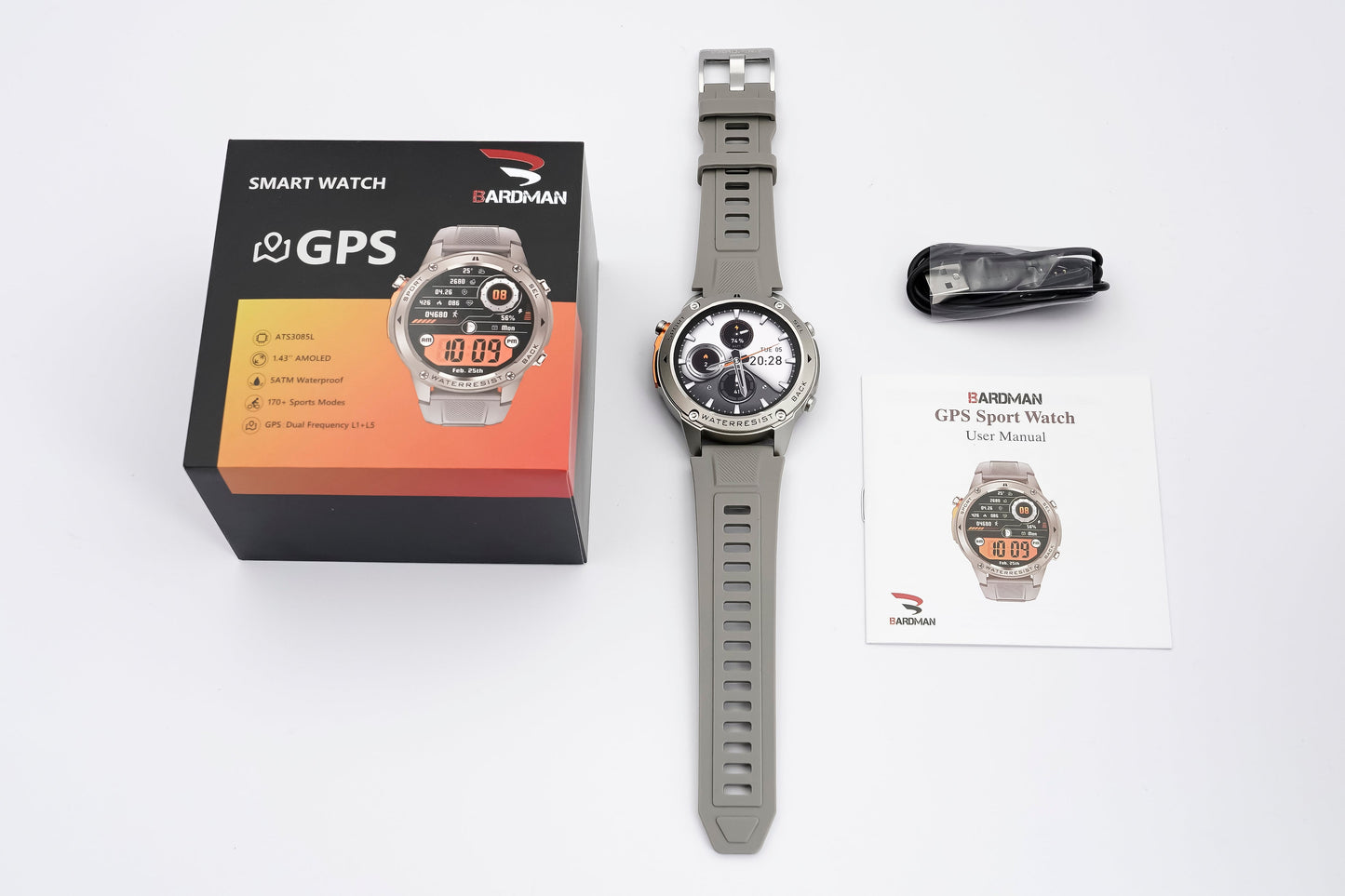 Bardman SmartX GPS Smartwatch - Fitness Tracker