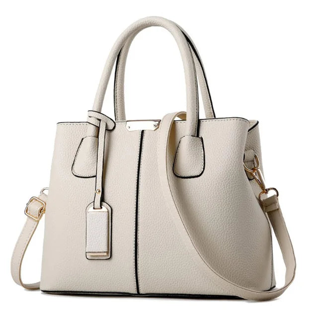 Women's Leather Handbag with Shoulder Strap