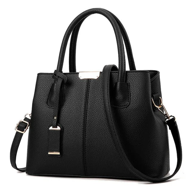 Women's Leather Handbag with Shoulder Strap