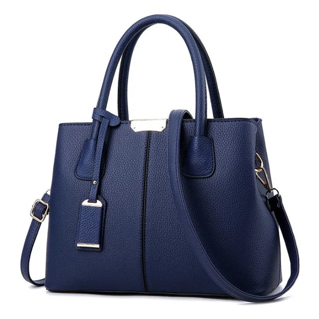 Women's Leather Handbag with Shoulder Strap