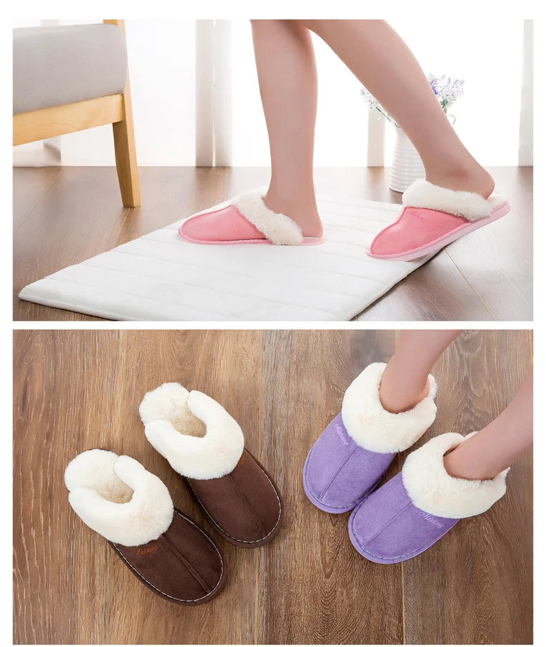 Women's Winter Warm Plush Indoor Slippers