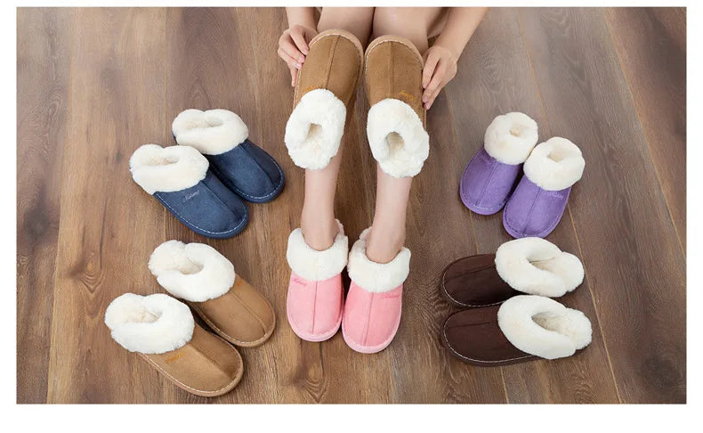 Women's Winter Warm Plush Indoor Slippers