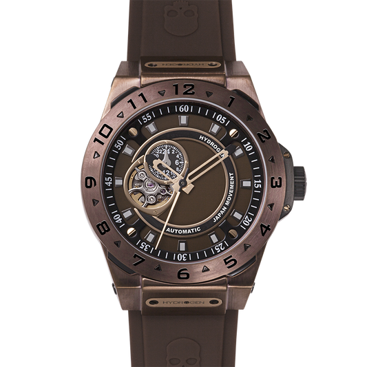 Vento Brown GMT Watch - Men's Luxury Japanese Timepiece