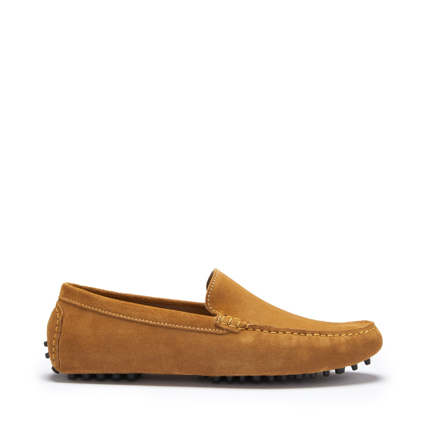 Men's Tobacco Suede Contemporary Driving Loafers