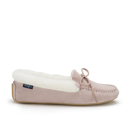 Women's Ice Pink Suede Sheepskin Slippers