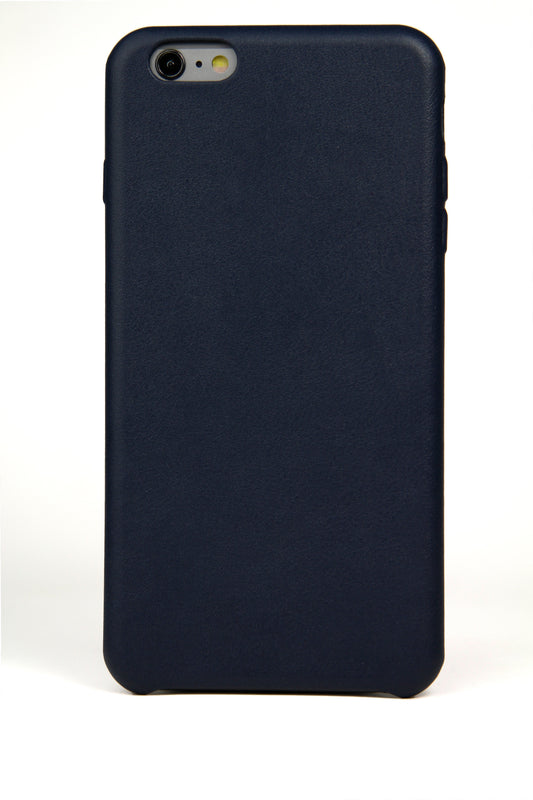 Navy Leather iPhone 6 Plus Case by Hugs & Co