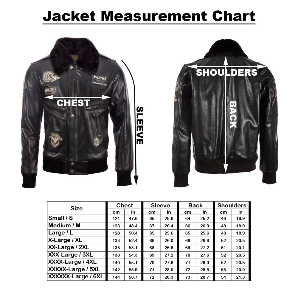 Men's Brown Leather Air Force Bomber Jacket