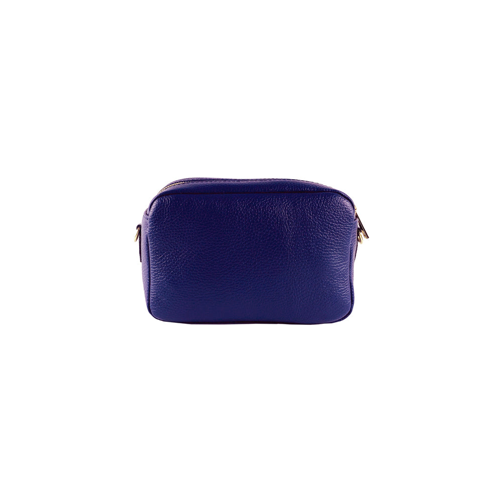 Blue handbag on a white background