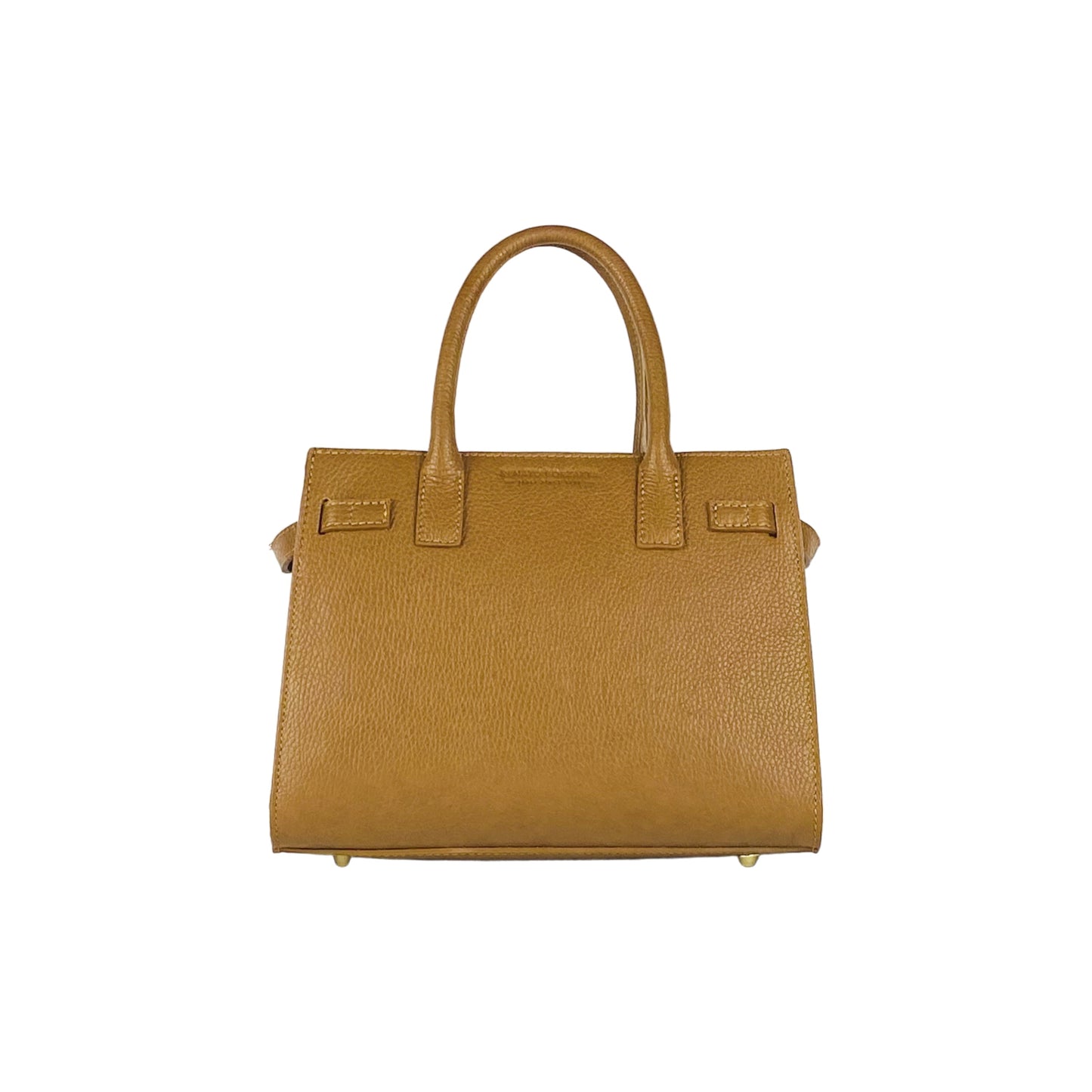 Brown handbag on a white background