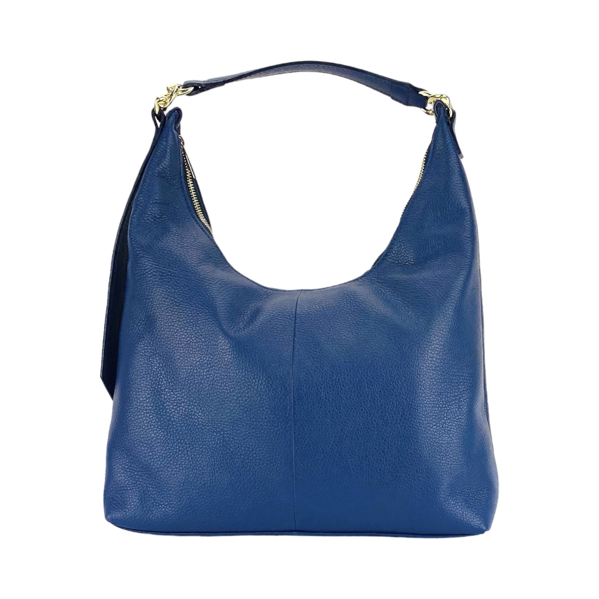 Blue handbag on a white background