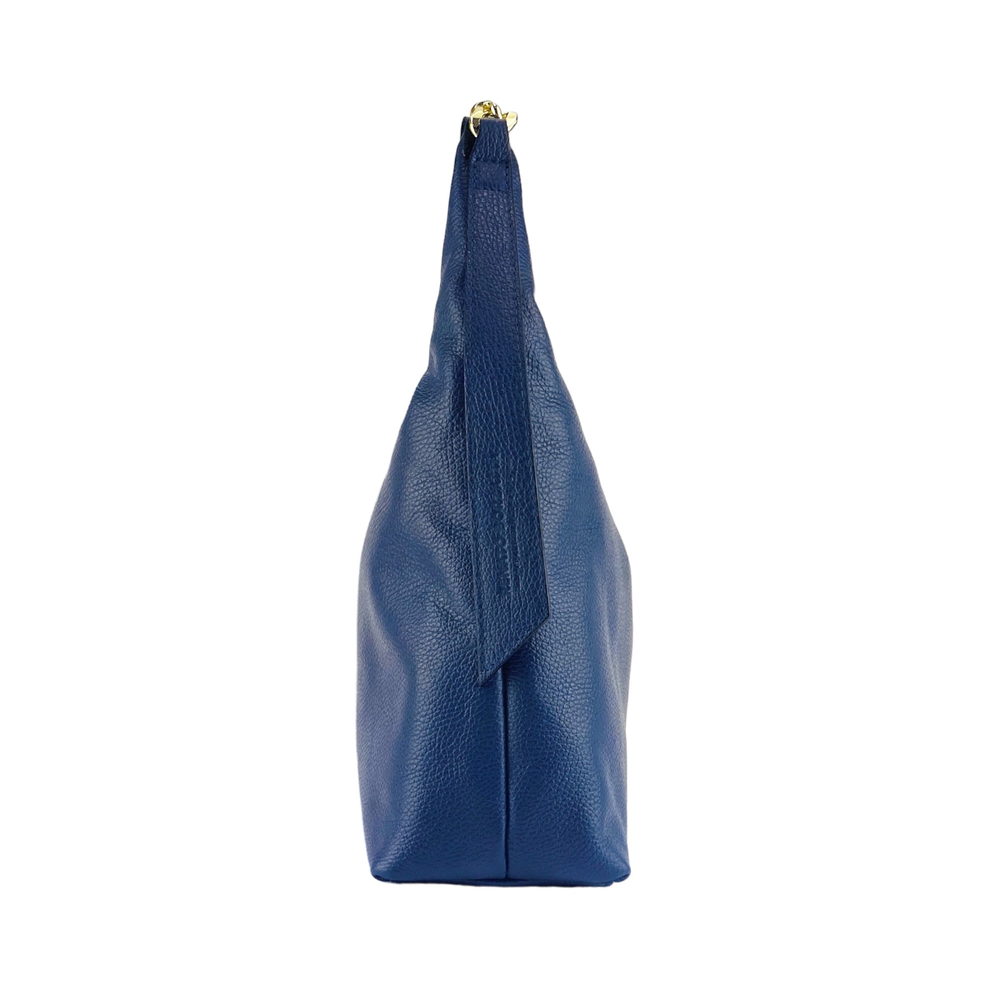 Blue handbag on a white background