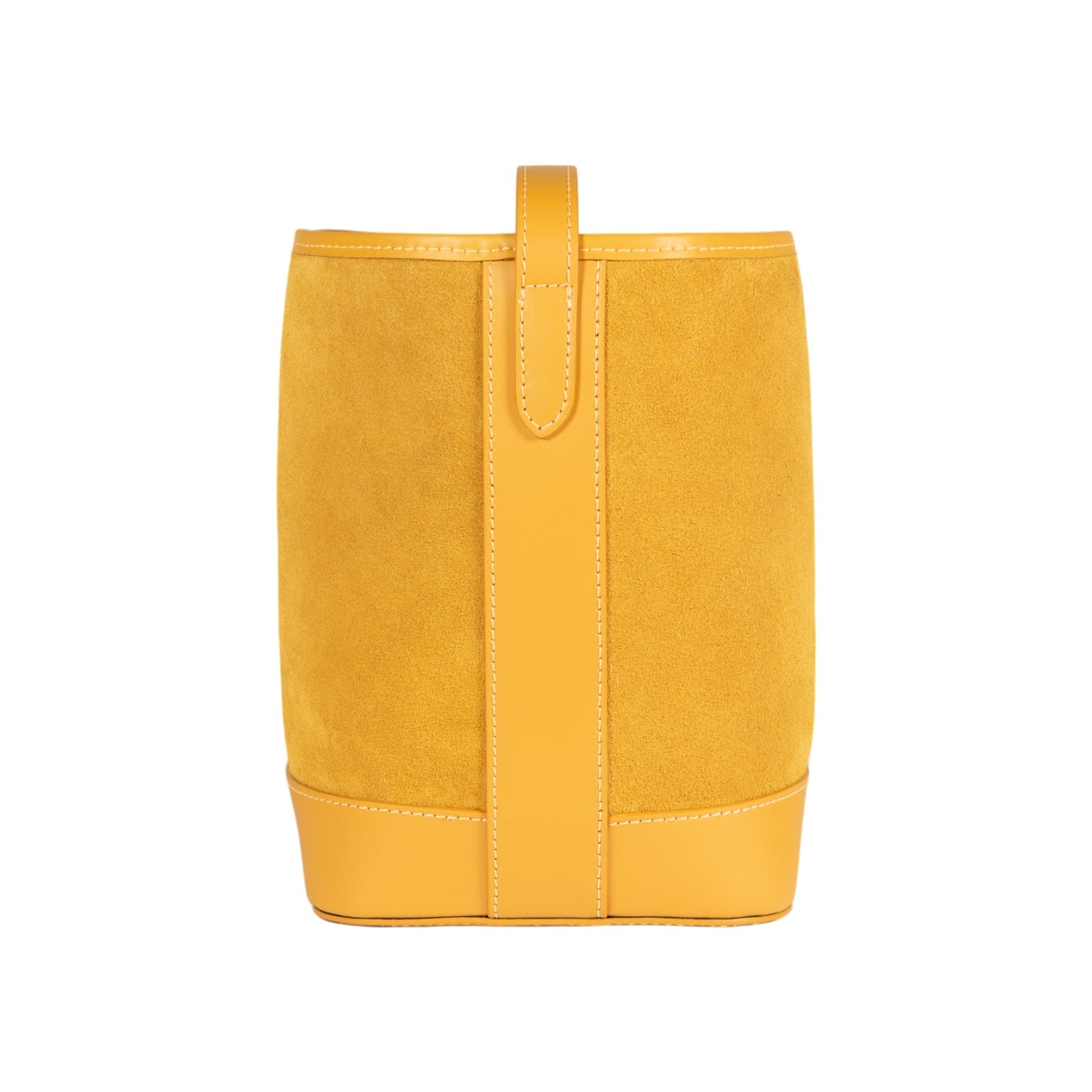 Yellow bag on a white background