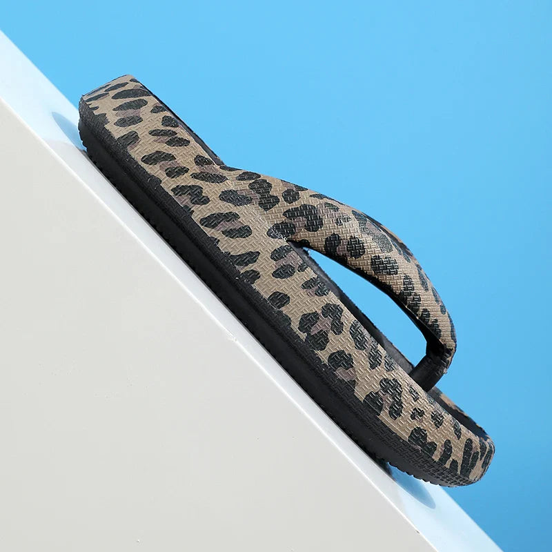 Women's Leopard Print Cloud Slippers
