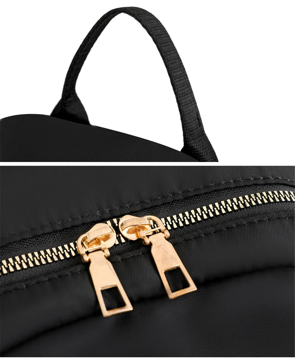 Women's Nylon Travel Backpack School Shoulder Bag