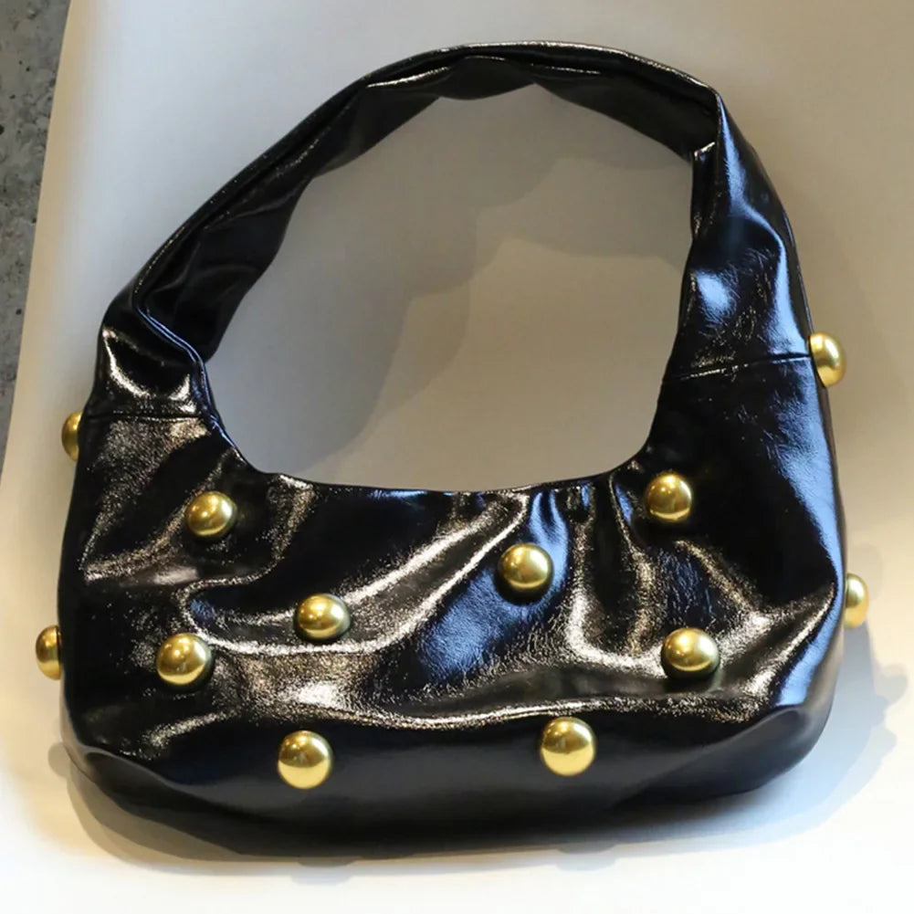 Women's Vintage Studded Shoulder Bag