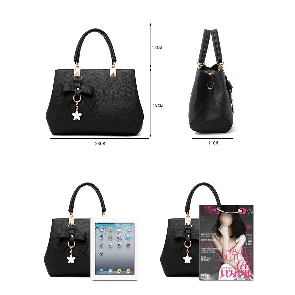 Women's Patent Leather Shoulder Tote Bag