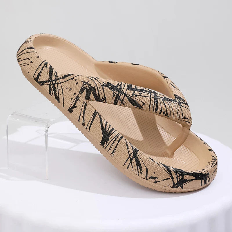 Women's Leopard Print Cloud Slippers