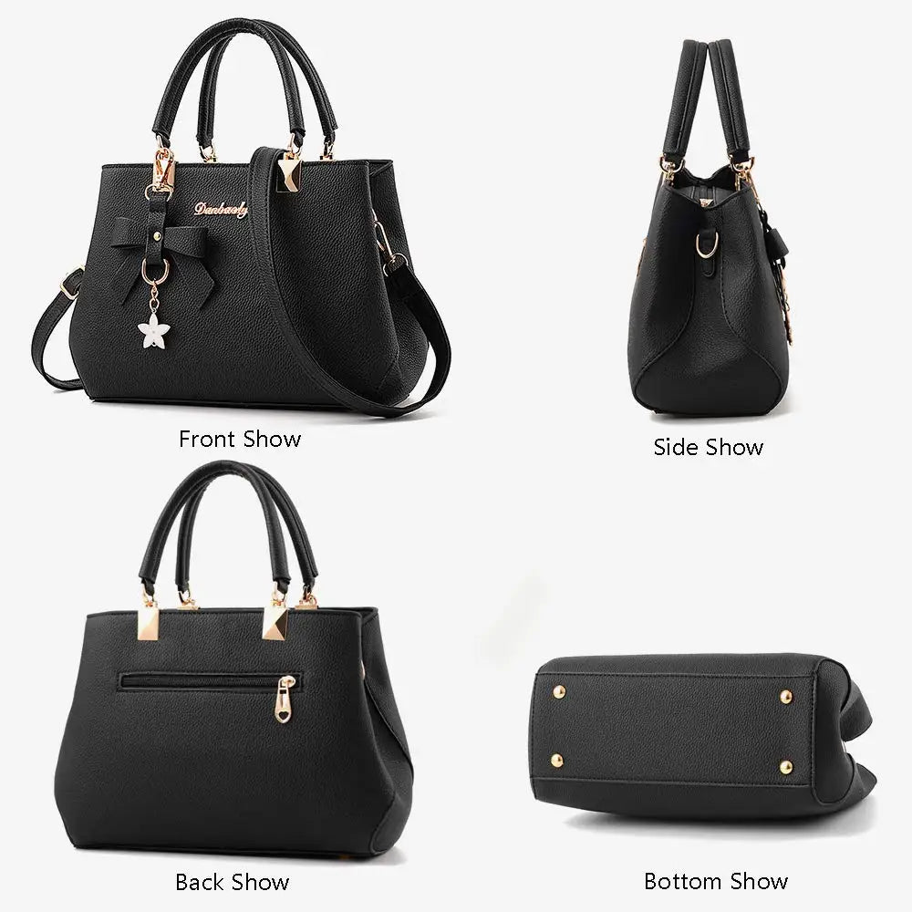 Women's Patent Leather Shoulder Tote Bag