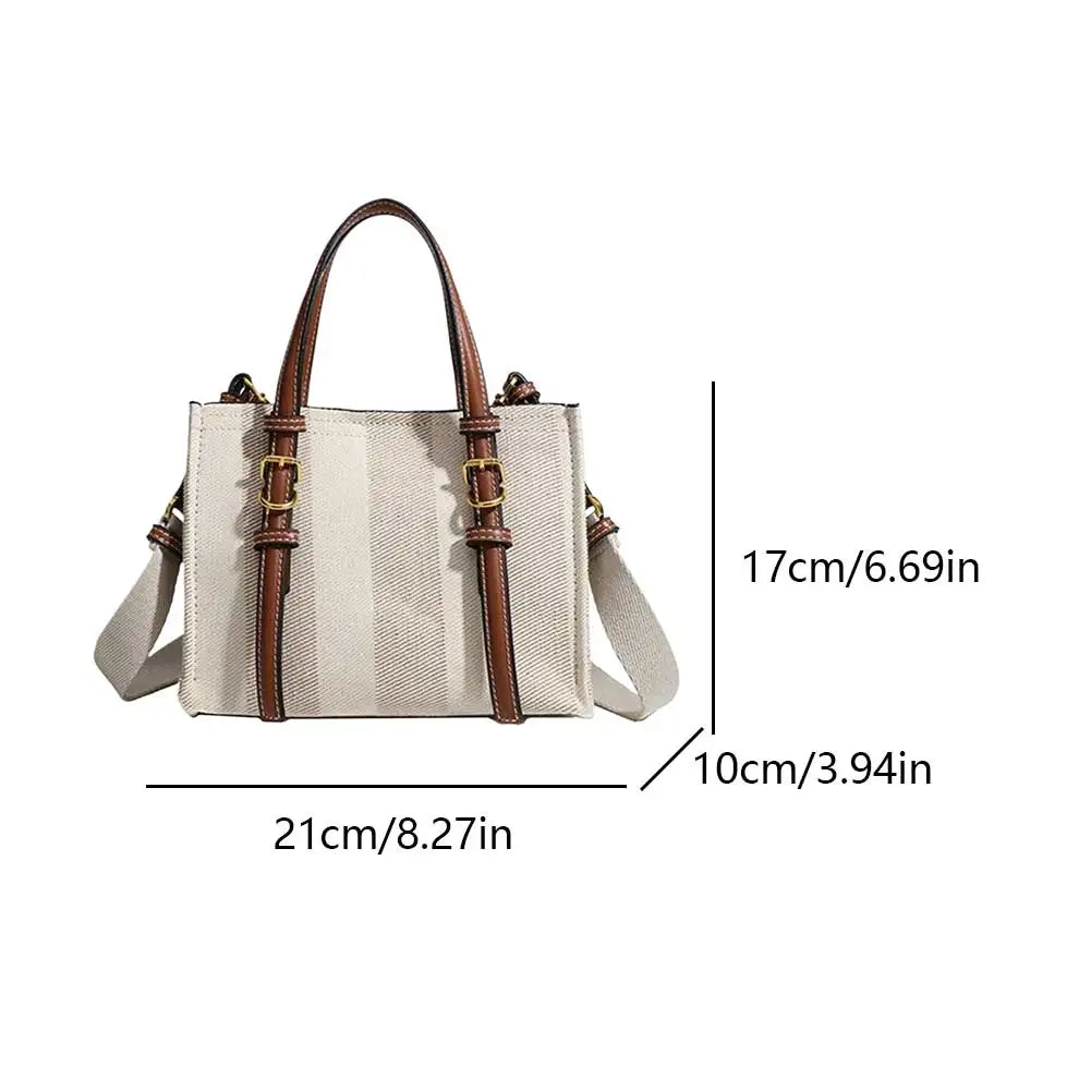 Women's Retro PU Leather Tote Bag with Handle