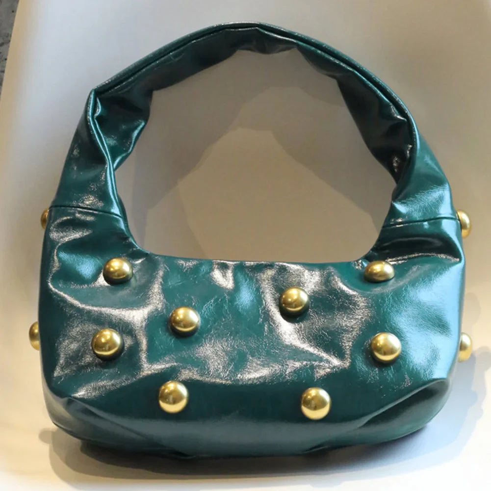 Women's Vintage Studded Shoulder Bag