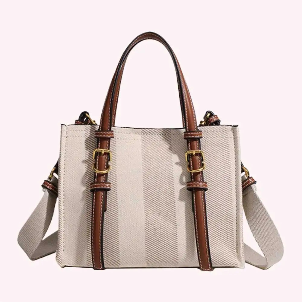 Women's Retro PU Leather Tote Bag with Handle