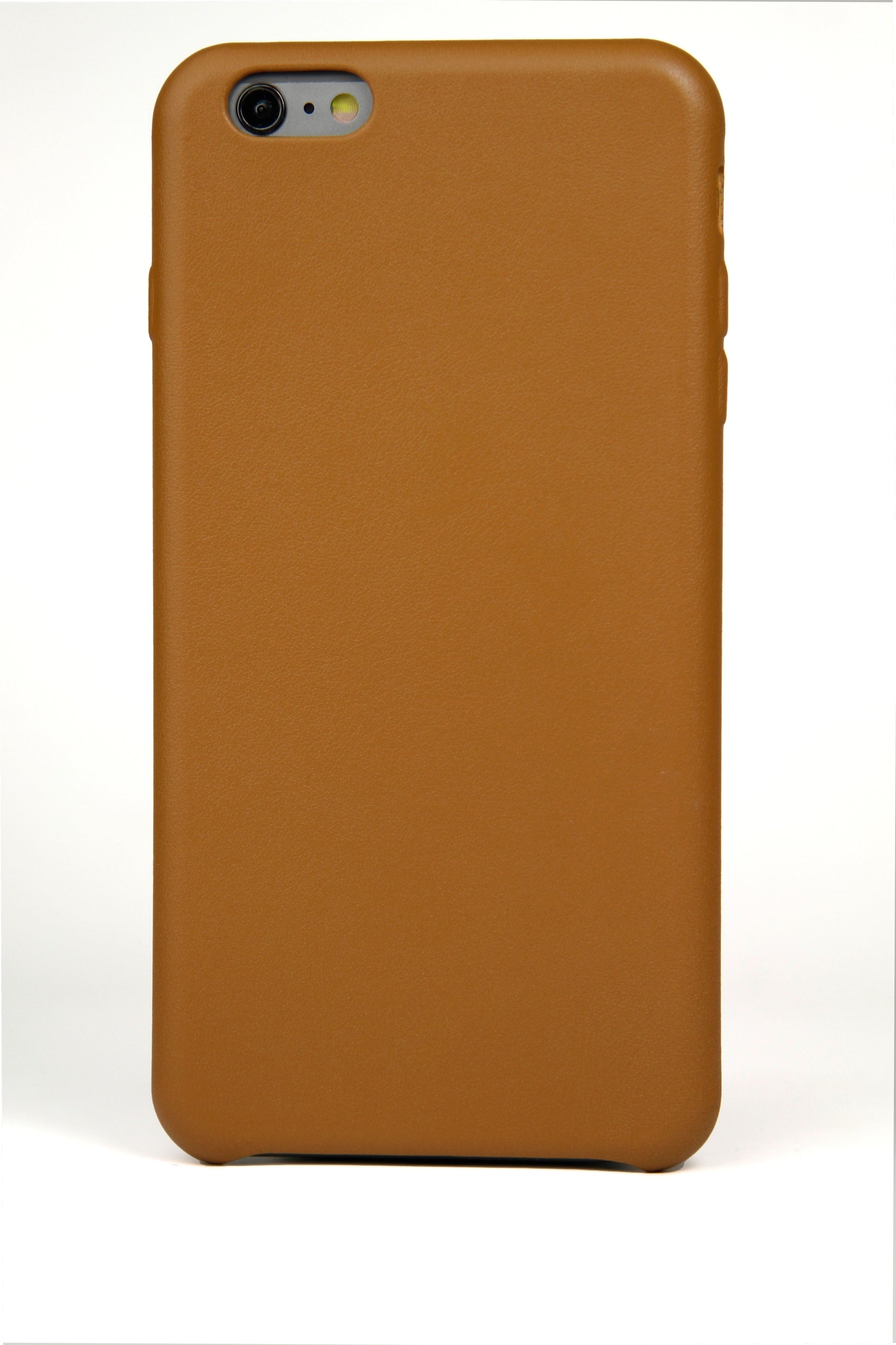 Brown phone case on a white background