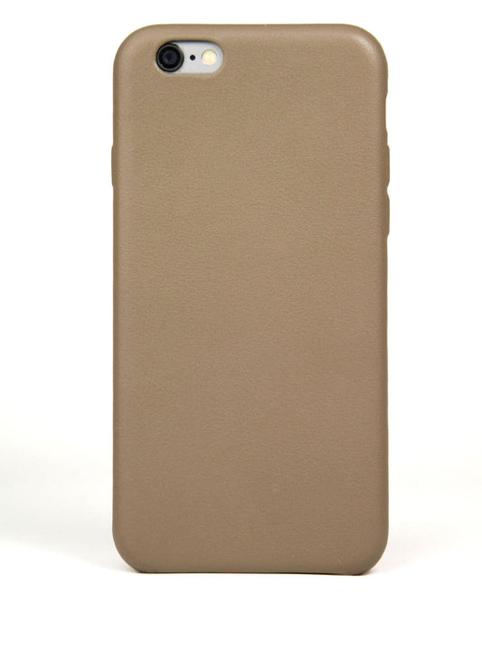 Taupe Leather iPhone 6/6s Case by Hugs & Co