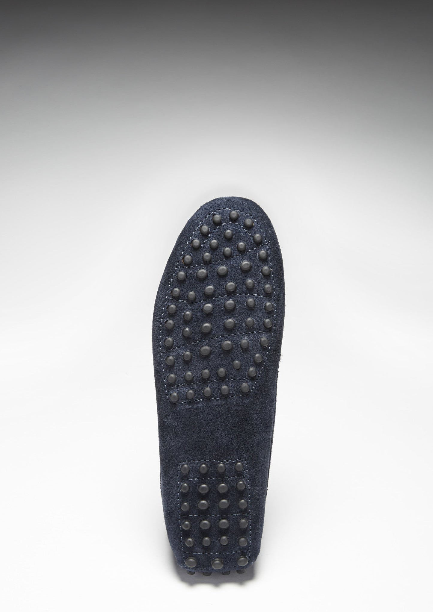 Women's Navy Blue Suede Penny Driving Loafers