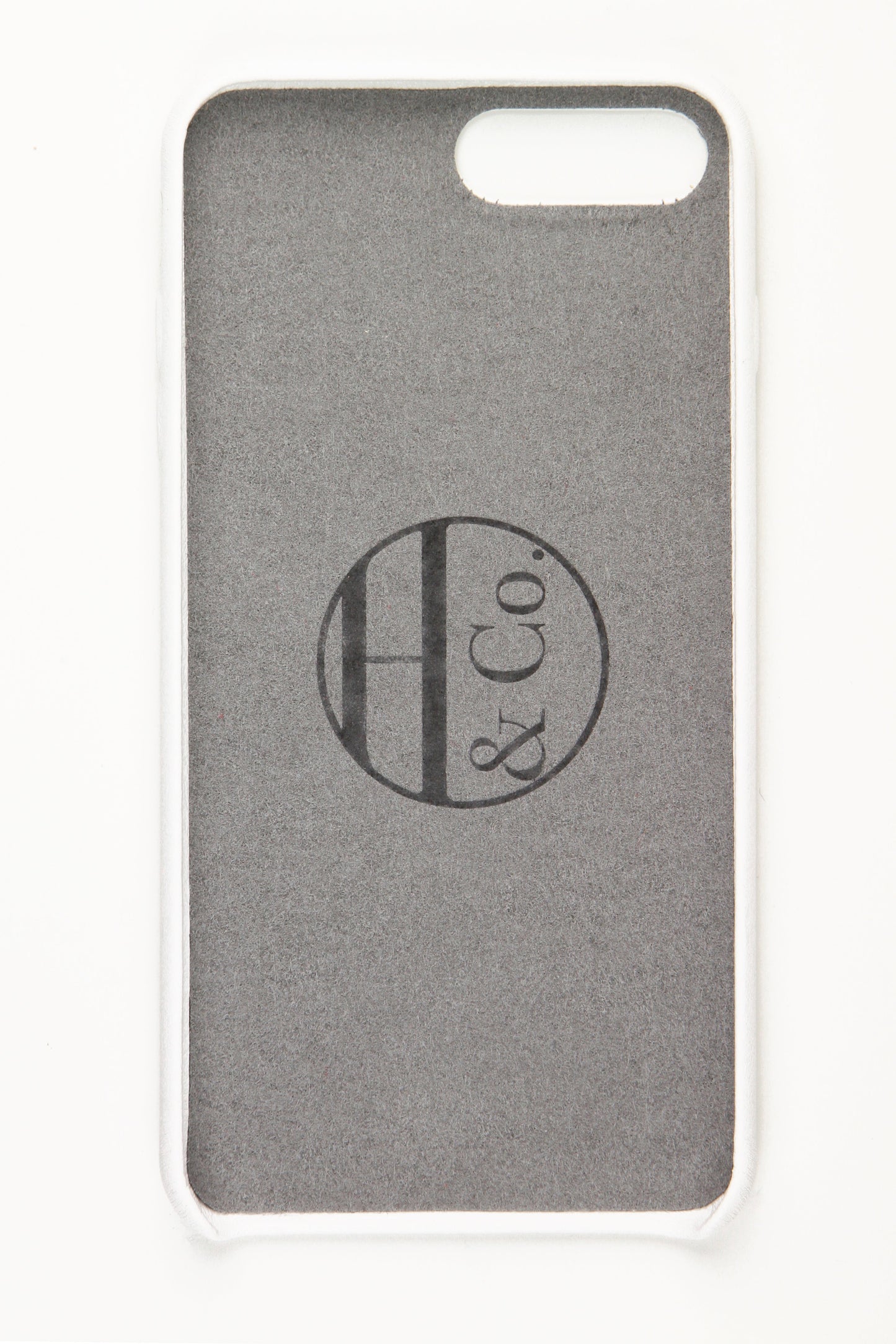 White Leather iPhone 7/8 Plus Case by Hugs & Co