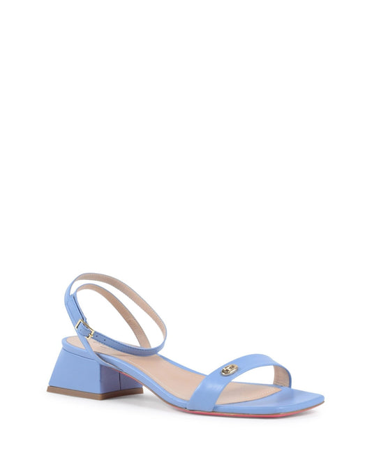 Amata Square Toe Sandals - Italian Leather Ankle Strap Sandals with 3.5cm Heel - Style Queenz