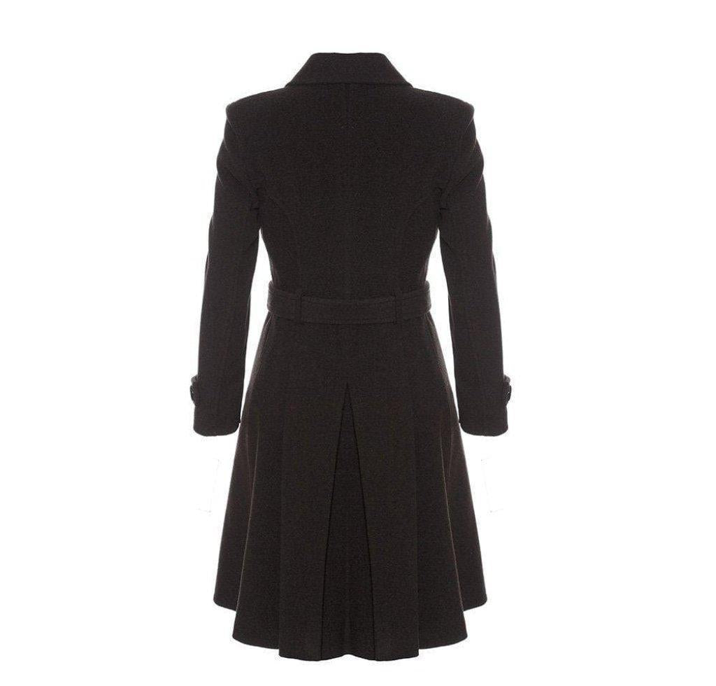 Black coat on a white background