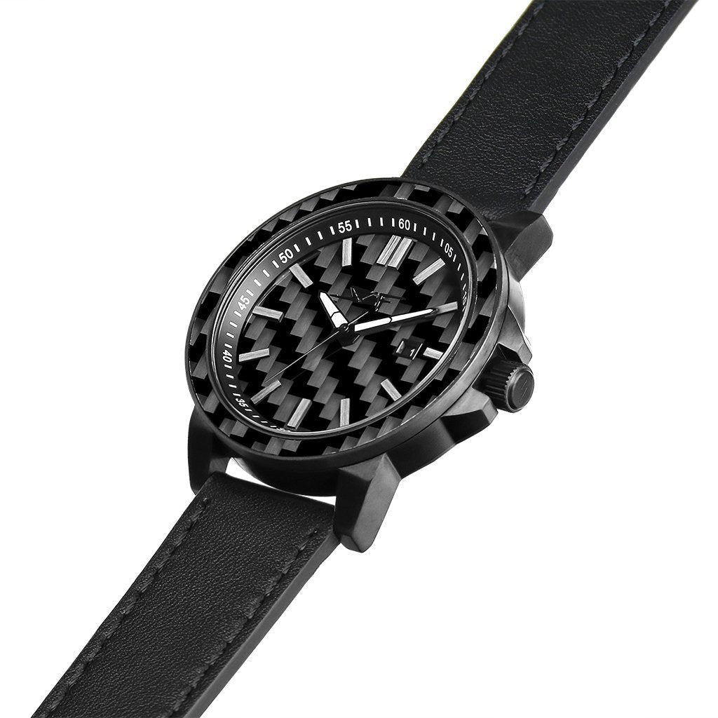 Apollo Stealth Carbon Fiber Watch - Premium Tactical Timepiece - Style Queenz