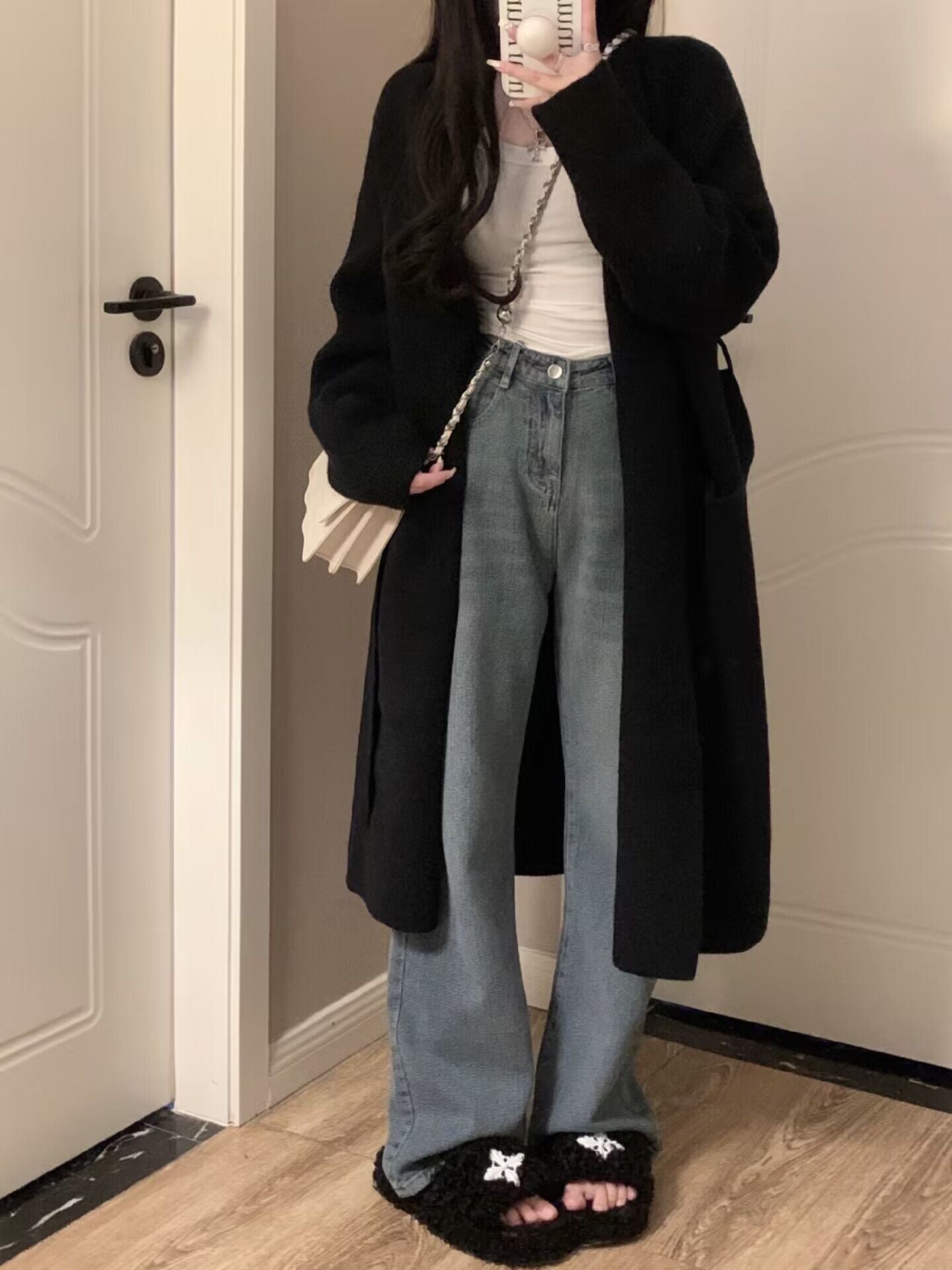 Women's V-Neck Knit Cardigan Sweater Coat