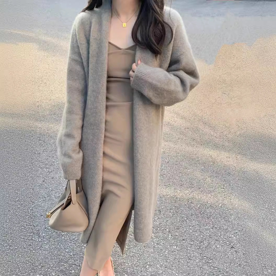 Women's V-Neck Knit Cardigan Sweater Coat