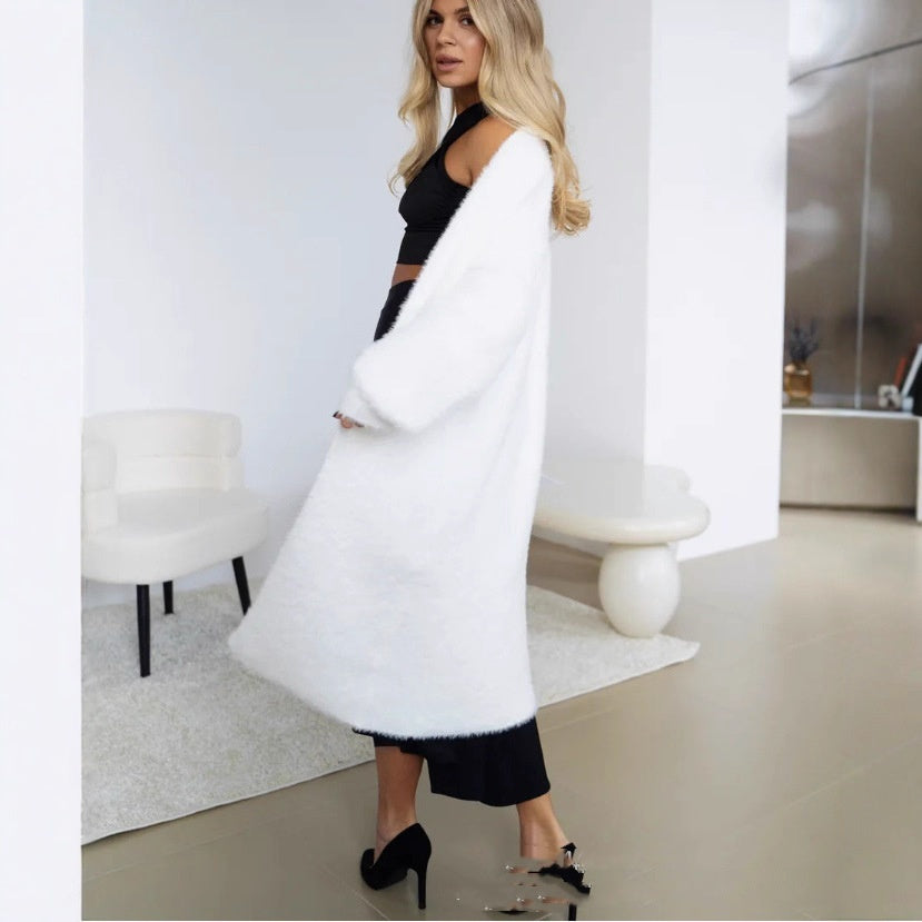 Women's Long Knitted Cardigan Sweater Coat