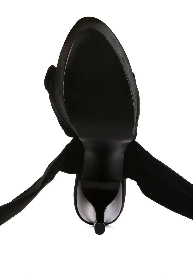 Bauble High Heel Platform Lace Up Sandals - Ultra High Stiletto Party Shoes - Style Queenz