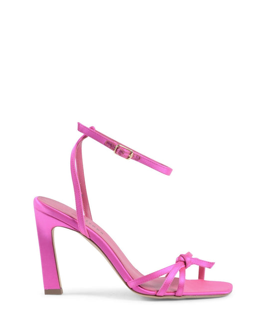 Bella Fuxia Satin Sandals - Italian Designer Heels 9cm for Romantic Evenings - Style Queenz