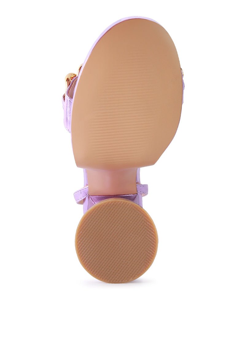 Big Bash Gold Metallic Platform Sandals - Chunky High Heel Party Shoes - Style Queenz