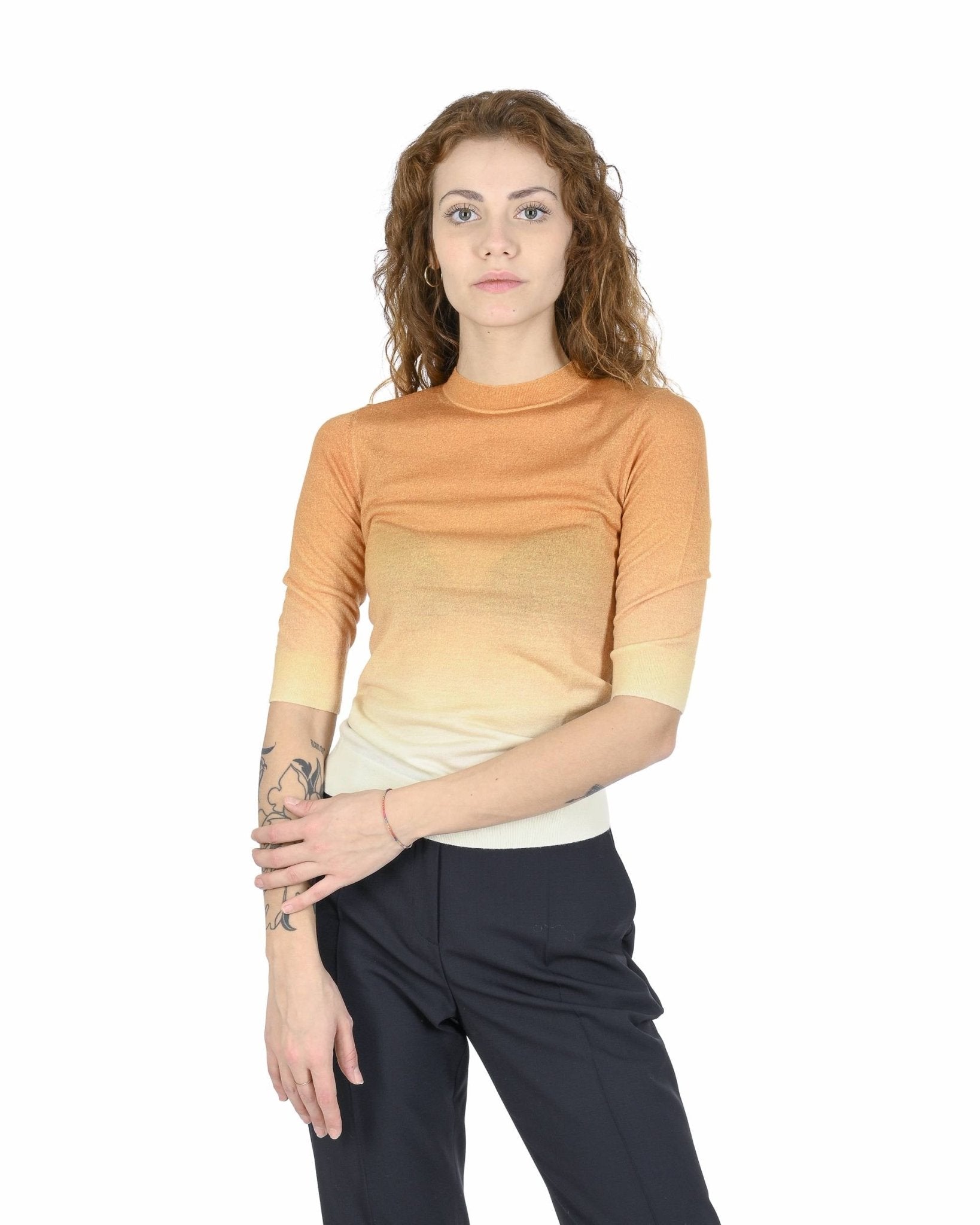 Boss by Hugo Boss Orange Virgin Wool Sweater - Women's Designer Knitwear 50448990 - Style Queenz