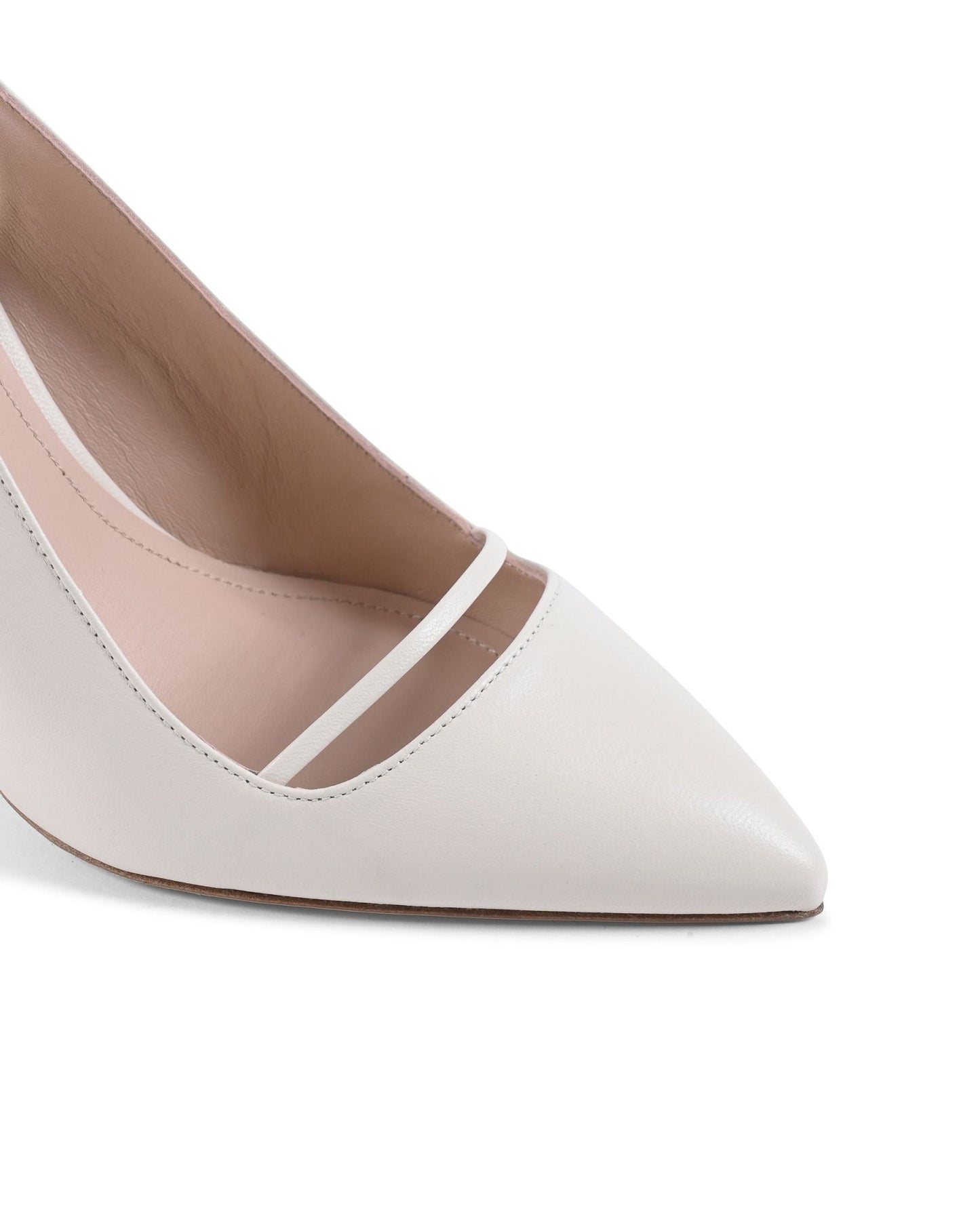 Brenda Crudo Nude Leather Stiletto Heels - Italian Luxury - Style Queenz
