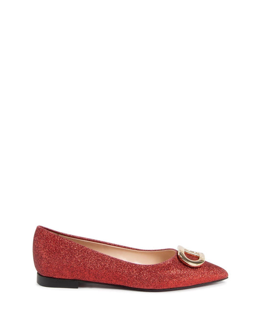 Brilliant Ballerina Bright Red - Luxury Italian Leather Ballet Flats - Style Queenz