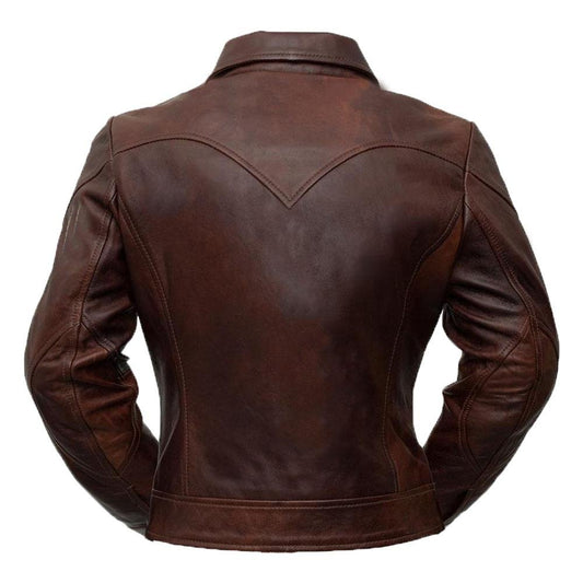 Buraq Women's Premium Lambskin Leather Jacket - Luxury Fashion Outerwear - Style Queenz