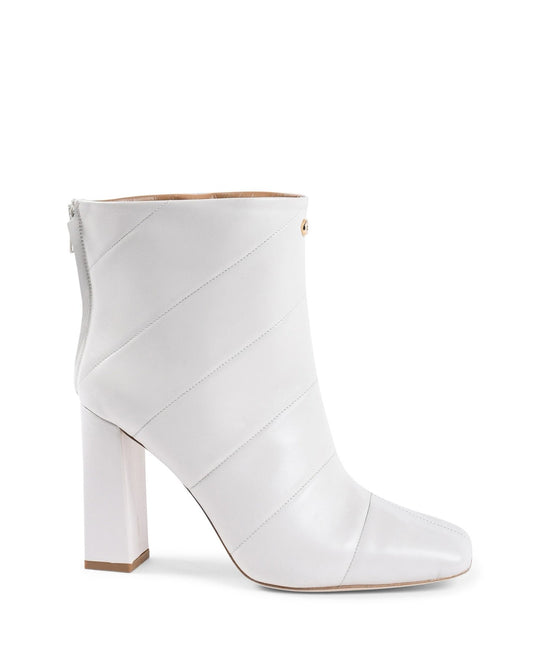 Camilla Designer Off White Ankle Boot - Luxury Leather Footwear - Style Queenz