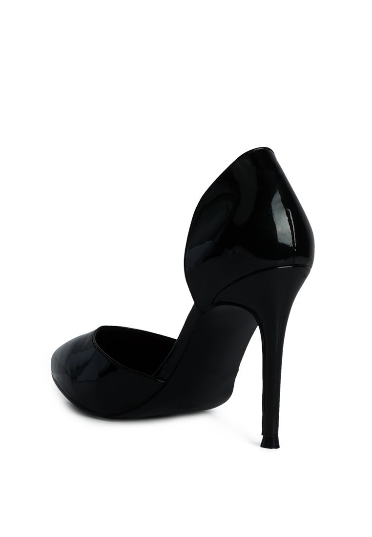 Candy Cane Patent High Heel Pumps - Color Block Stiletto Shoes - Style Queenz