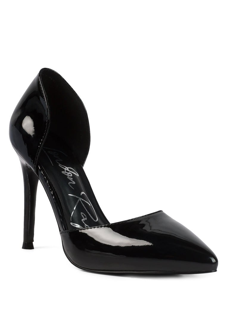 Candy Cane Patent High Heel Pumps - Color Block Stiletto Shoes - Style Queenz