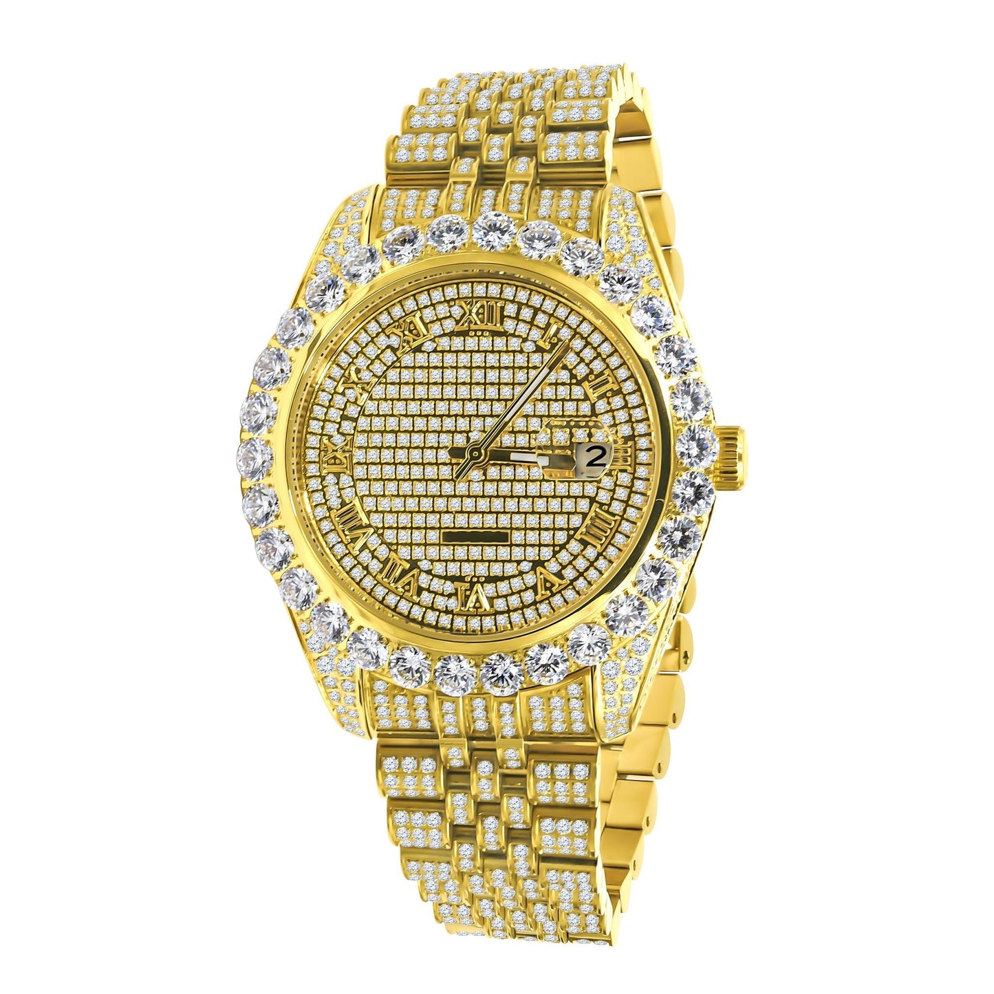 CAPRICIOUS Steel Watch - Luxury Crystal Timepiece with Comprehensive Stone Setting - Style Queenz