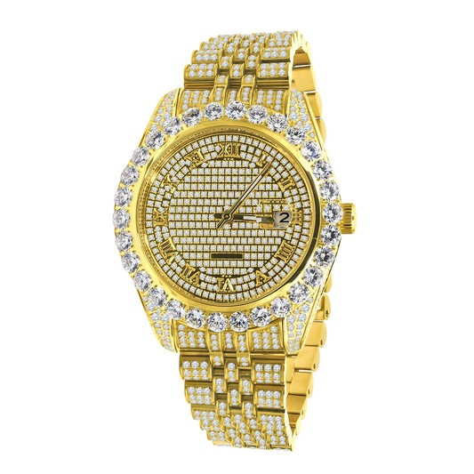 CAPRICIOUS Steel Watch - Luxury Crystal Timepiece with Comprehensive Stone Setting - Style Queenz